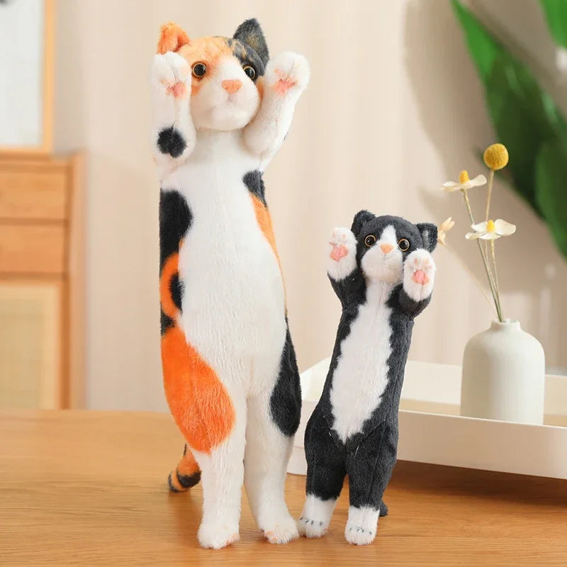 25/40/58cm Funny Joy Cute Soft Standing Pose Cat Plush Toys Pause Pillow  Home Decor Doll for Kids Girl Gift