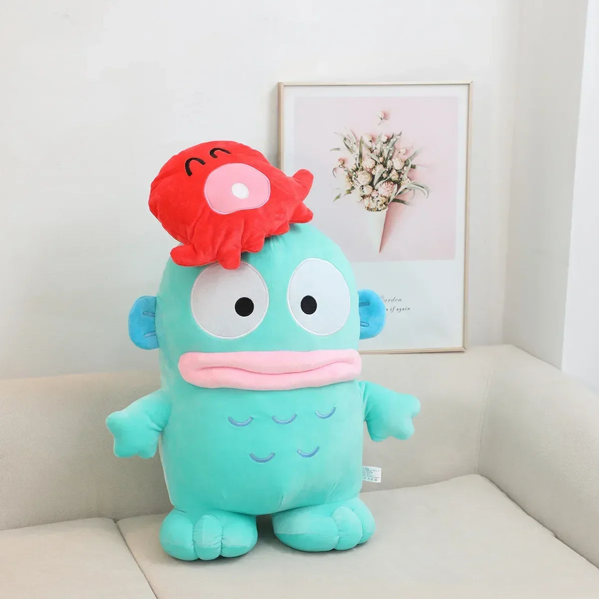 60cm Hangyodon Plush Toy High Quality Stuffed Anime Plushies Japanese Style Doll Throw Pillow Sofa Bed Very Soft Xmas Gifts Girl