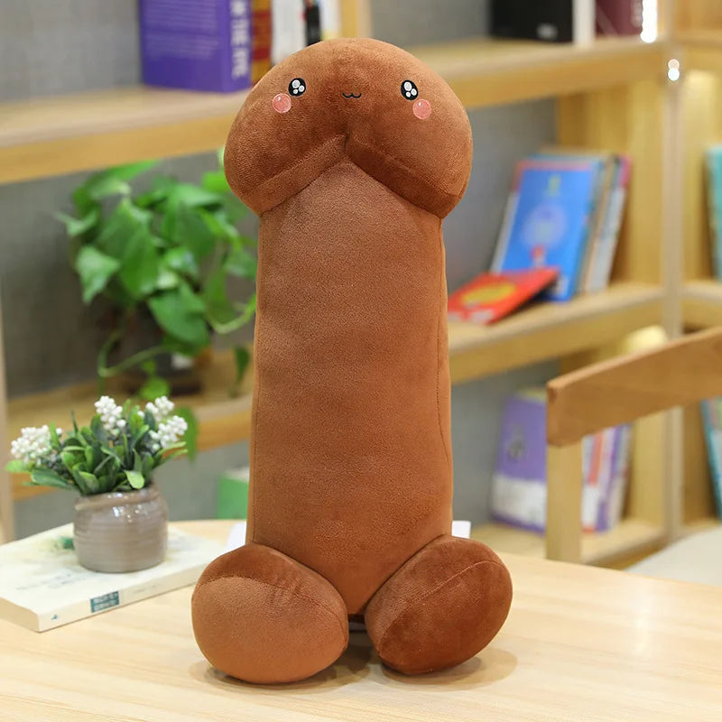 Long Lifelike Penis Plush Toy Stuffed Dick Trick Doll Real-life Penis Expressions Pillow Sexy Toy Lovers Tricky Birthday Gift
