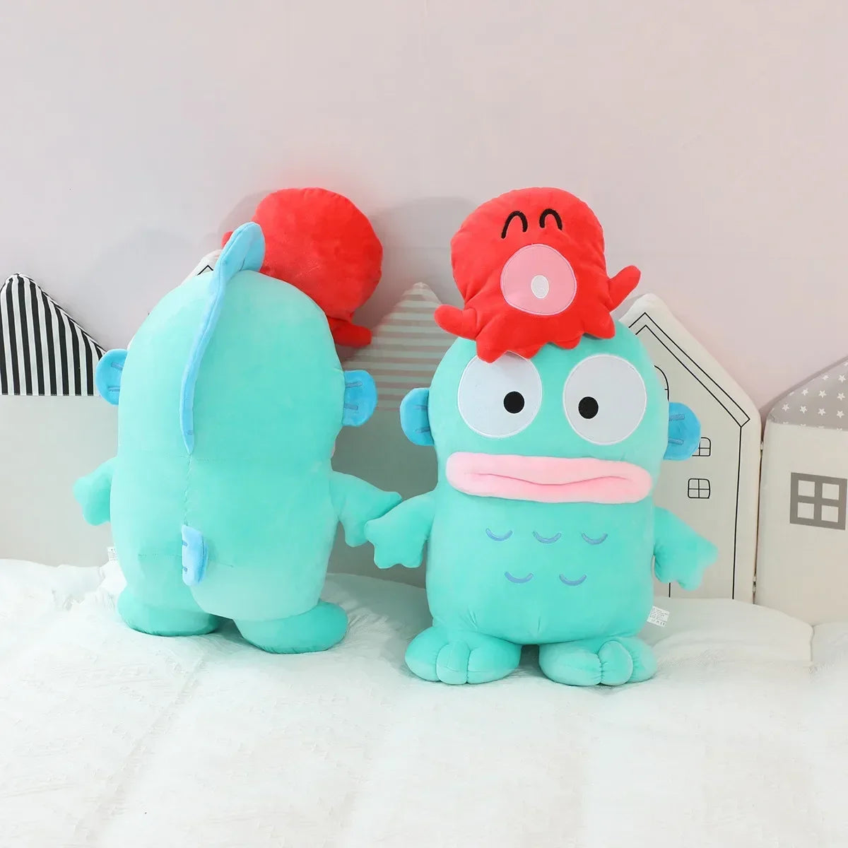 60cm Hangyodon Plush Toy High Quality Stuffed Anime Plushies Japanese Style Doll Throw Pillow Sofa Bed Very Soft Xmas Gifts Girl
