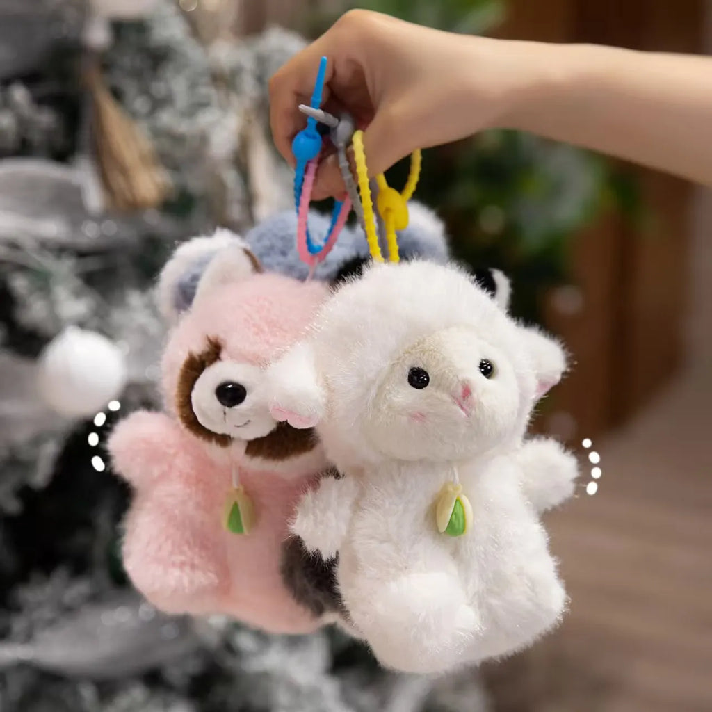 15cm Cute pillow penguin ybara rabbit duck panda fox cat Stitch plush toys keychain for children women girl gift
