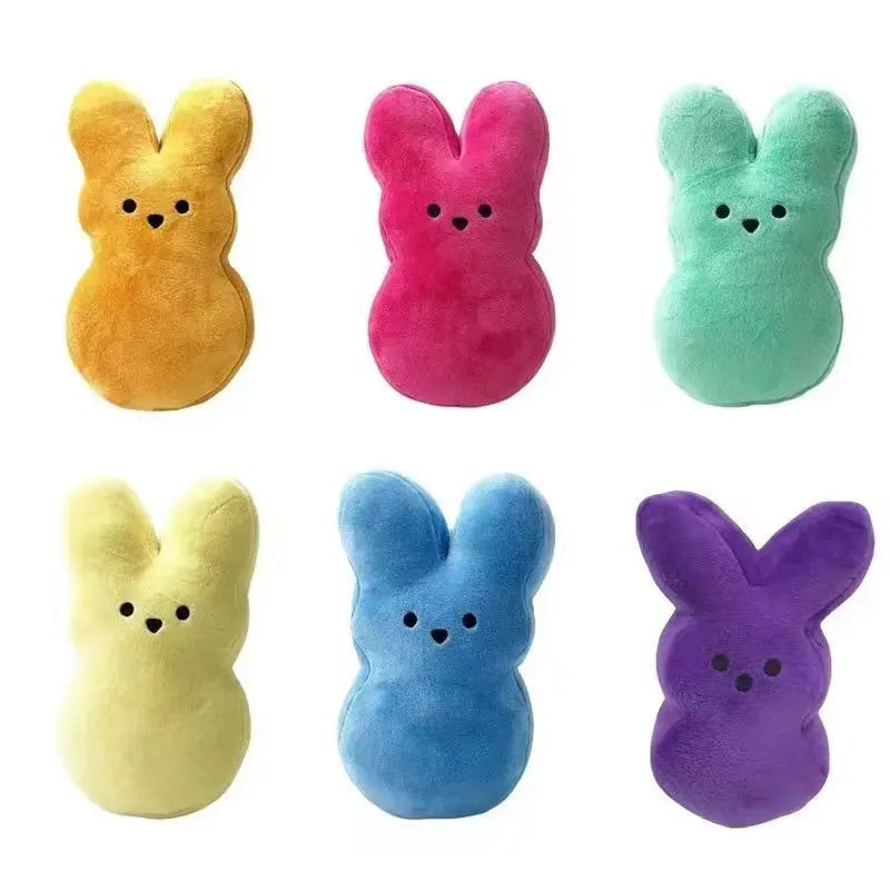 3pcs Peeps Easter Bunny Plush Toy Hand Figure car Ornament Doll mini rabbit Birthday Gift Short Plush PP Cotton Sofa decorations