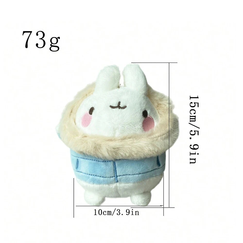 Genuine 11-14cm MOLANG Piu Piu Plush Toy Pendant Cartoon Animal Rabbit Chick Cute Keychain Stuffed Doll for Child Christmas Gift