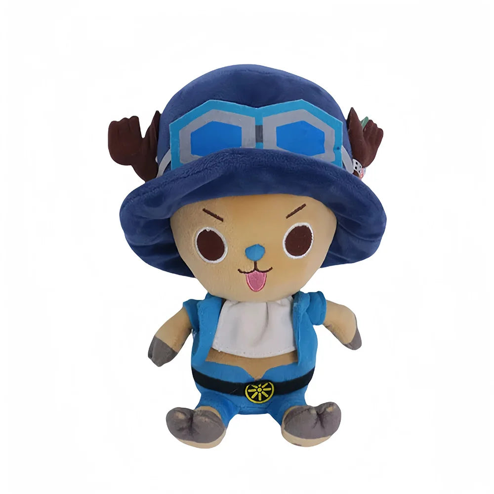 14-30cm/5.5-11.8in Genuine ONE PIECE Stuffed Plush Toy Kawaii Plush Keychain Toy Tony Chopper Soft Stuffed Plush Doll Keychain