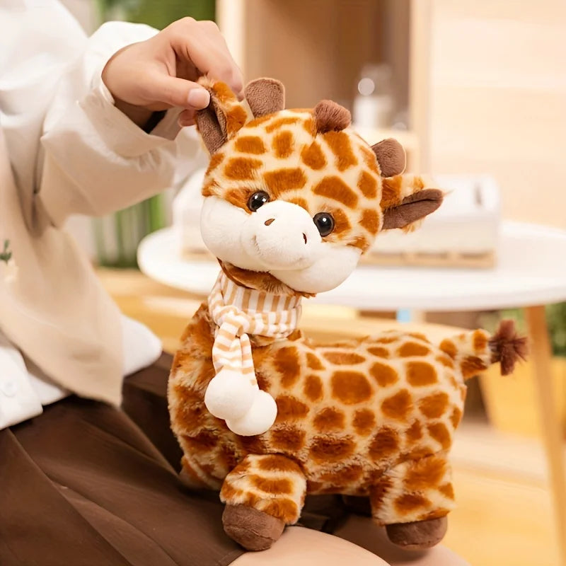 Giraffe Plush Toy Cute Soft Stuffed Animal Doll Nursery Kids Room Decor Birthday Children's Day Christmas Gift for Baby Kids