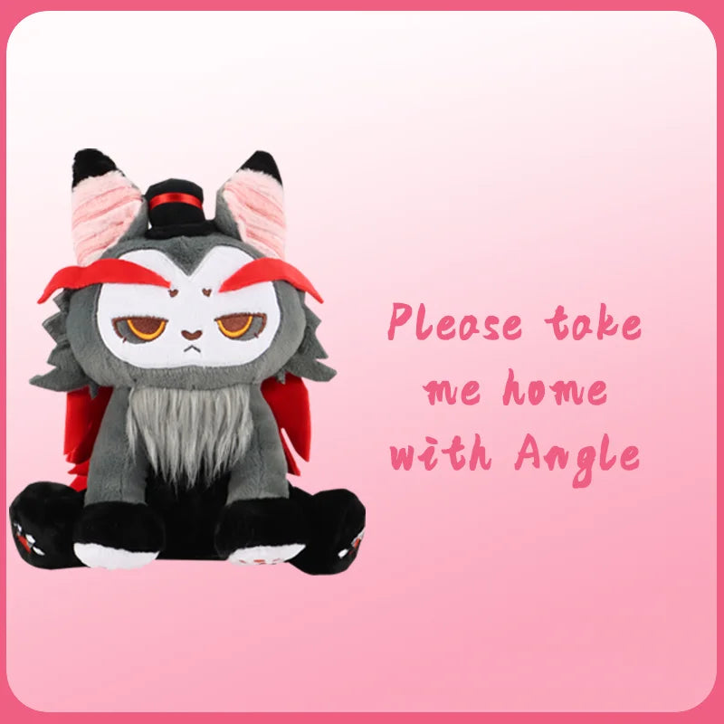 New Cat Plush Toy Soft Stuffed Anime Figure Angle Husk Doll Cute Home Decoration Throw Pillow Kids Fans Girlfriend Birthday Gift