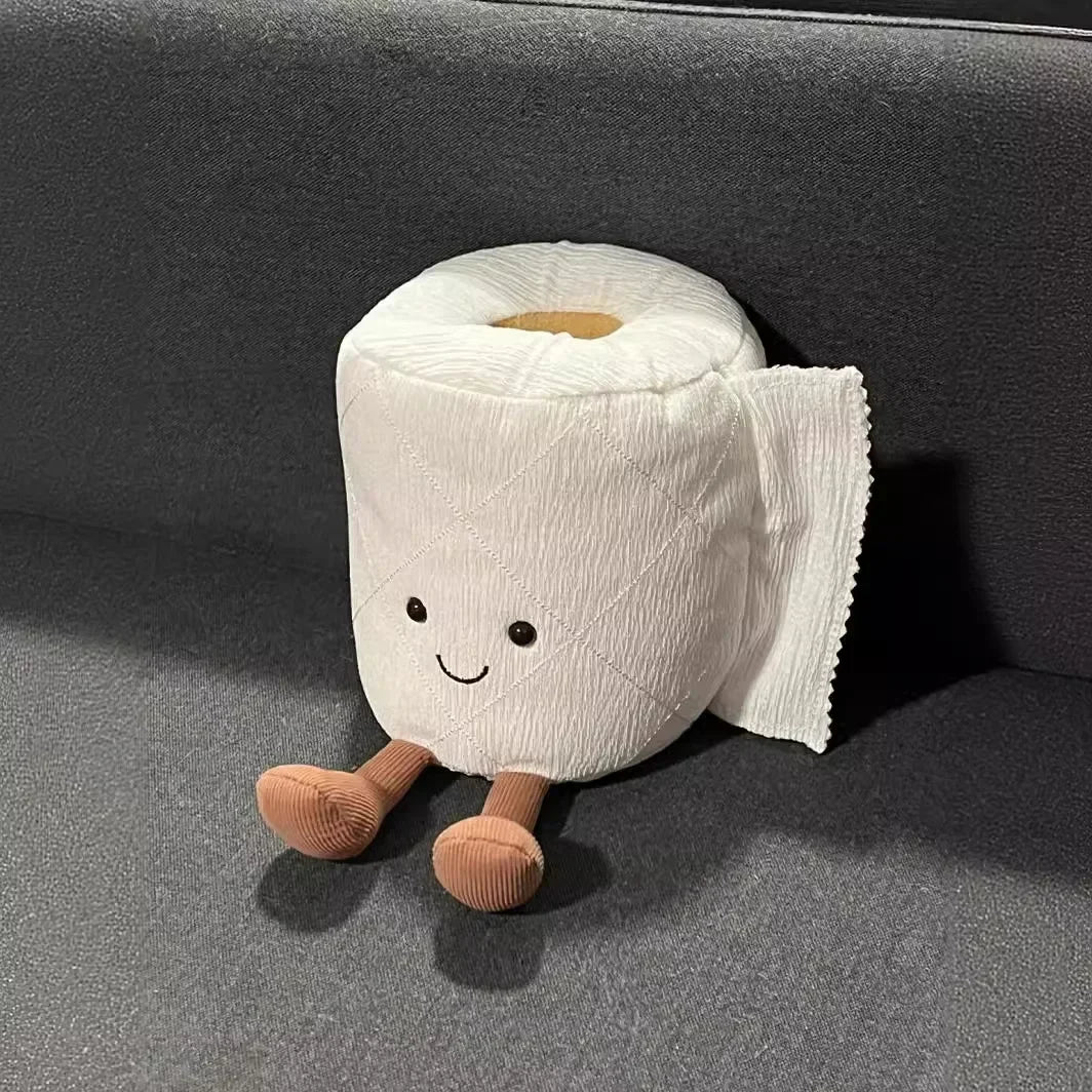 Adorably Anime Toilet Utensils Plush Toys Adorably Roll Paper Stuffed Dolls Unisex Bathroom Series Toys Kawaii Room Decor Gifts