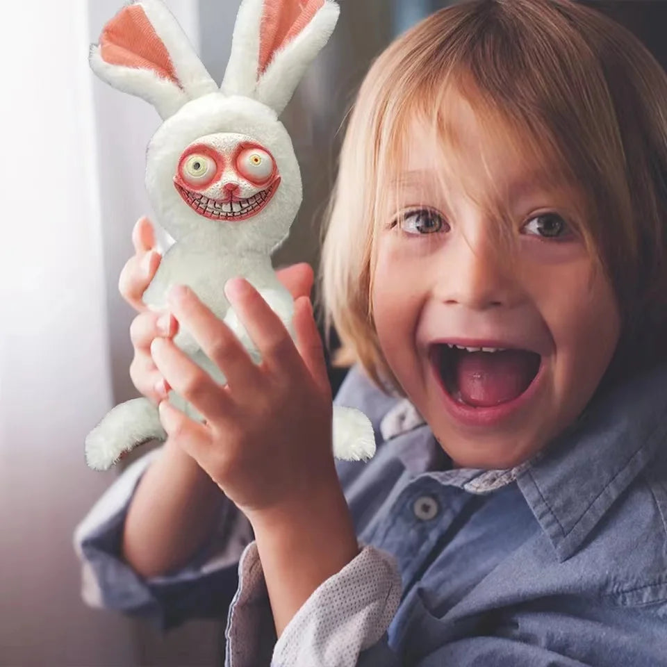 15cm Crazy Bunny Plush Toy Scary Bunny Doll Horror Game Stuffed Rabbit Toys Birthday Gifts For Christmas Kids Simulation Rabbits