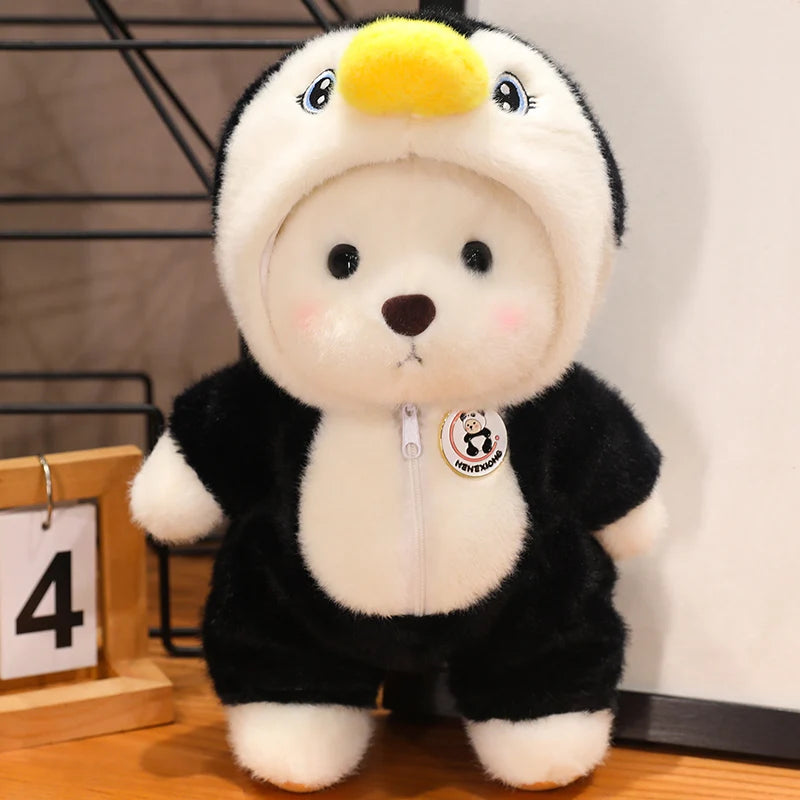 Kawaii Giant Bear Cosplay Panda Doll Creative Plush Toy Cartoon Zoo Animal Plushie Throw Pillow Birthday Xmas Gift Home Decor