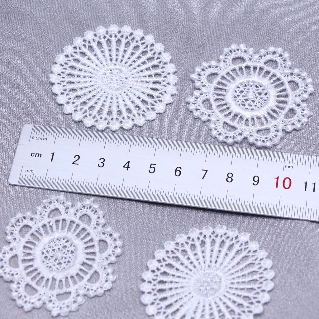 Mini Crochet Lace Doily Coasters for Dollhouse Displays Tea Tables and Handmade Decor