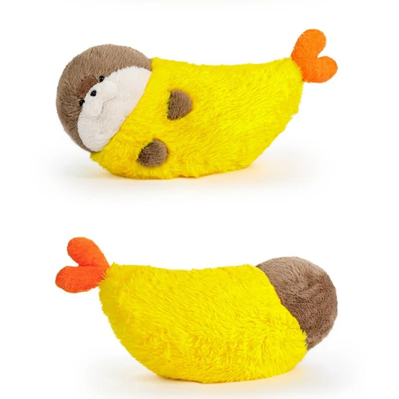 Dropship Cute Sushi Seal Plush Toy Lifelike Stuffed Marine Sea Otter Japanese Fried Shrimp Soft Doll Pillow Cushion For Kids