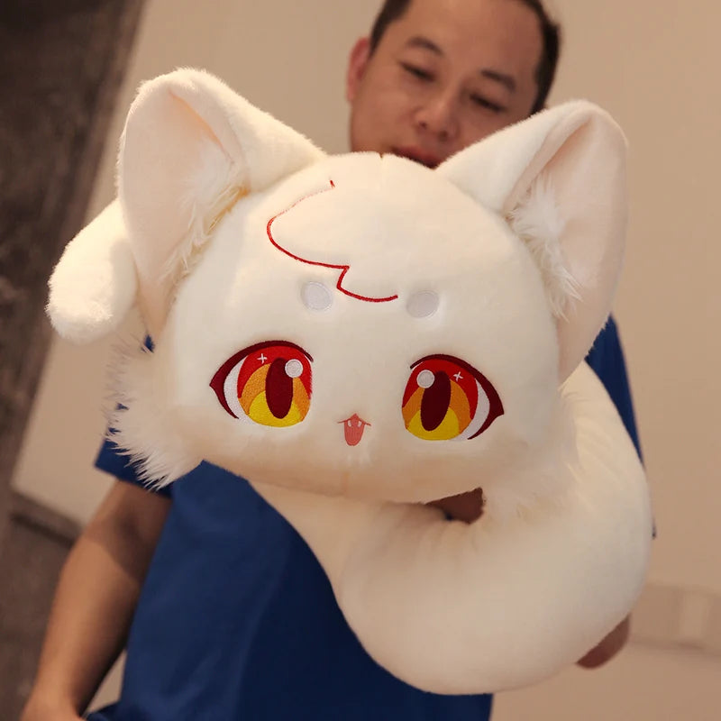 Fairy Doll Stuffed Snake Immortal Plushie Anime Figure Game Doll Fox Face Snake Plush Toy for Kids Birthday Gift