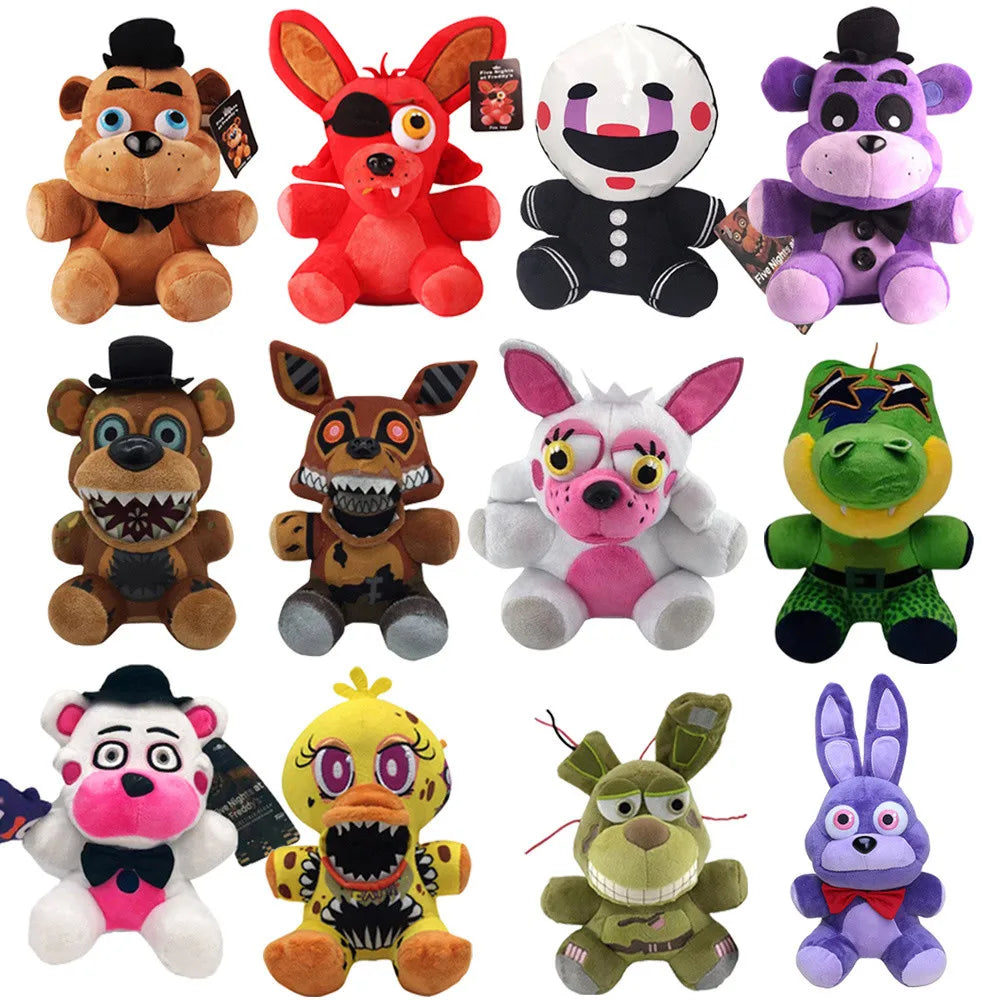 New Kawaii New F-naf Anime Plush Toy Cartoon Freddy Plush Doll Bear Sly Bunny Animal Fazbear Plush Toys Christmas gifts