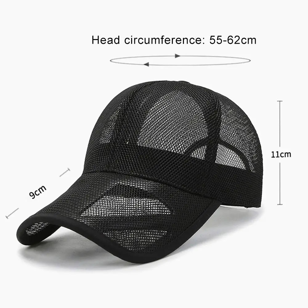 Ultra-Breathable Full Mesh Sun Protection Baseball Cap for Men and Women
