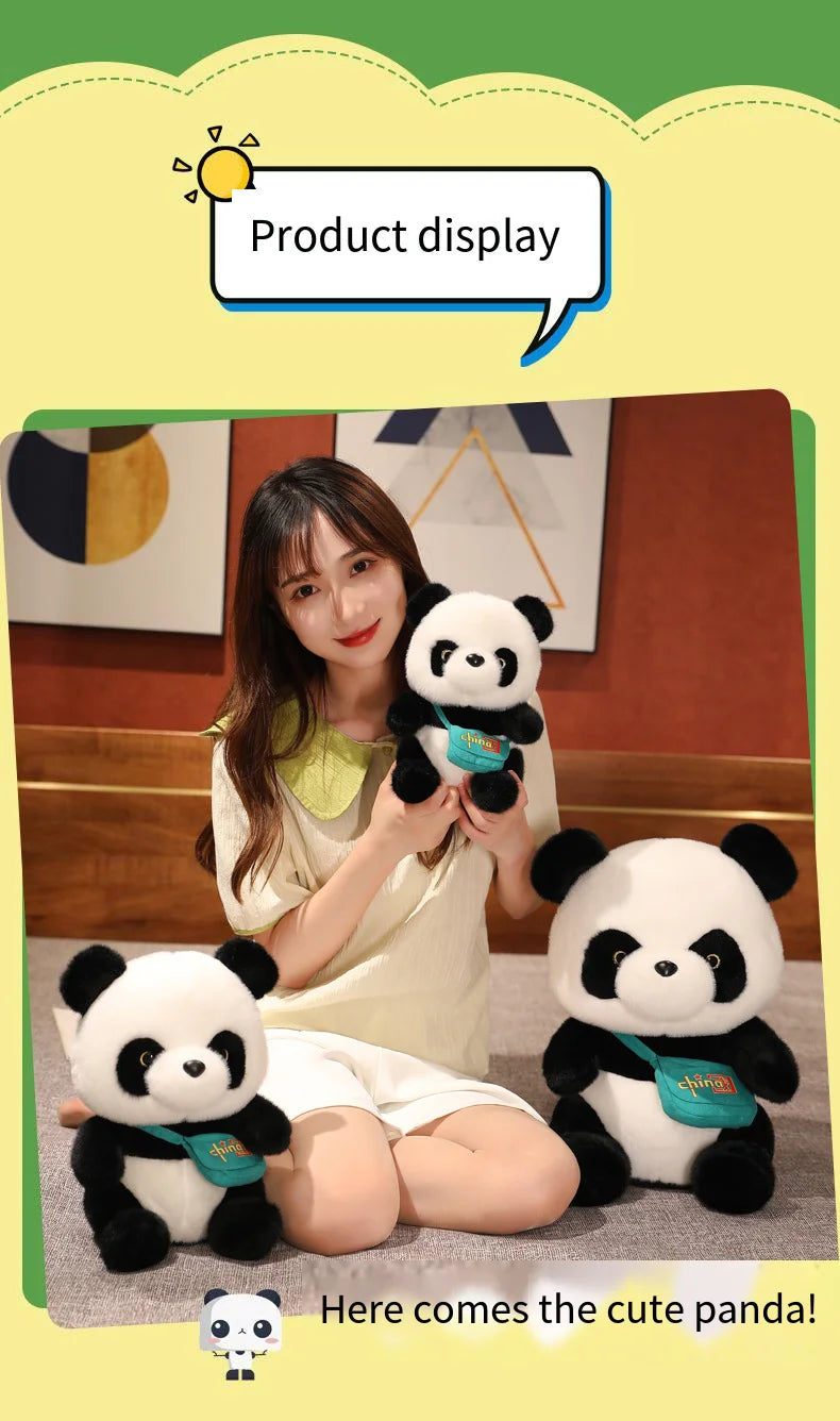 Chinese Giant Panda Doll Plush Toy Souvenir Doll Red Panda Rag Doll Children Love Toy Doll Birthday Gift