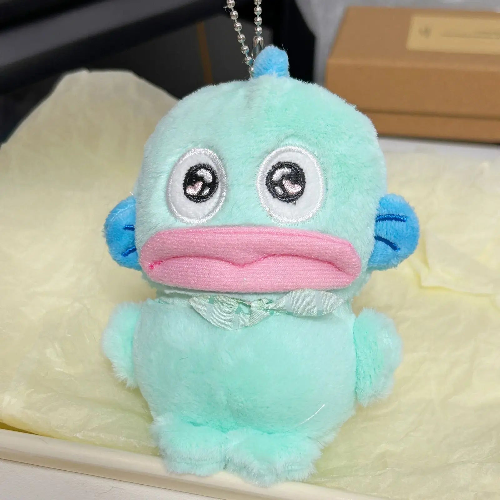 JELLY SIGHT Blue Flannel Plush Keychains - Japanese Movie & TV Themed, CE - Certified, Unisex for 14+y & 18+