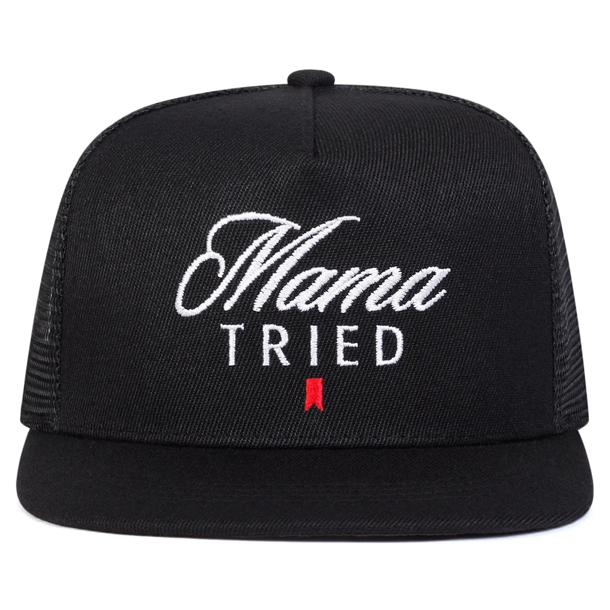 Mama Tried Embroidered Trucker Hat | Vintage Snapback Baseball Cap for Women