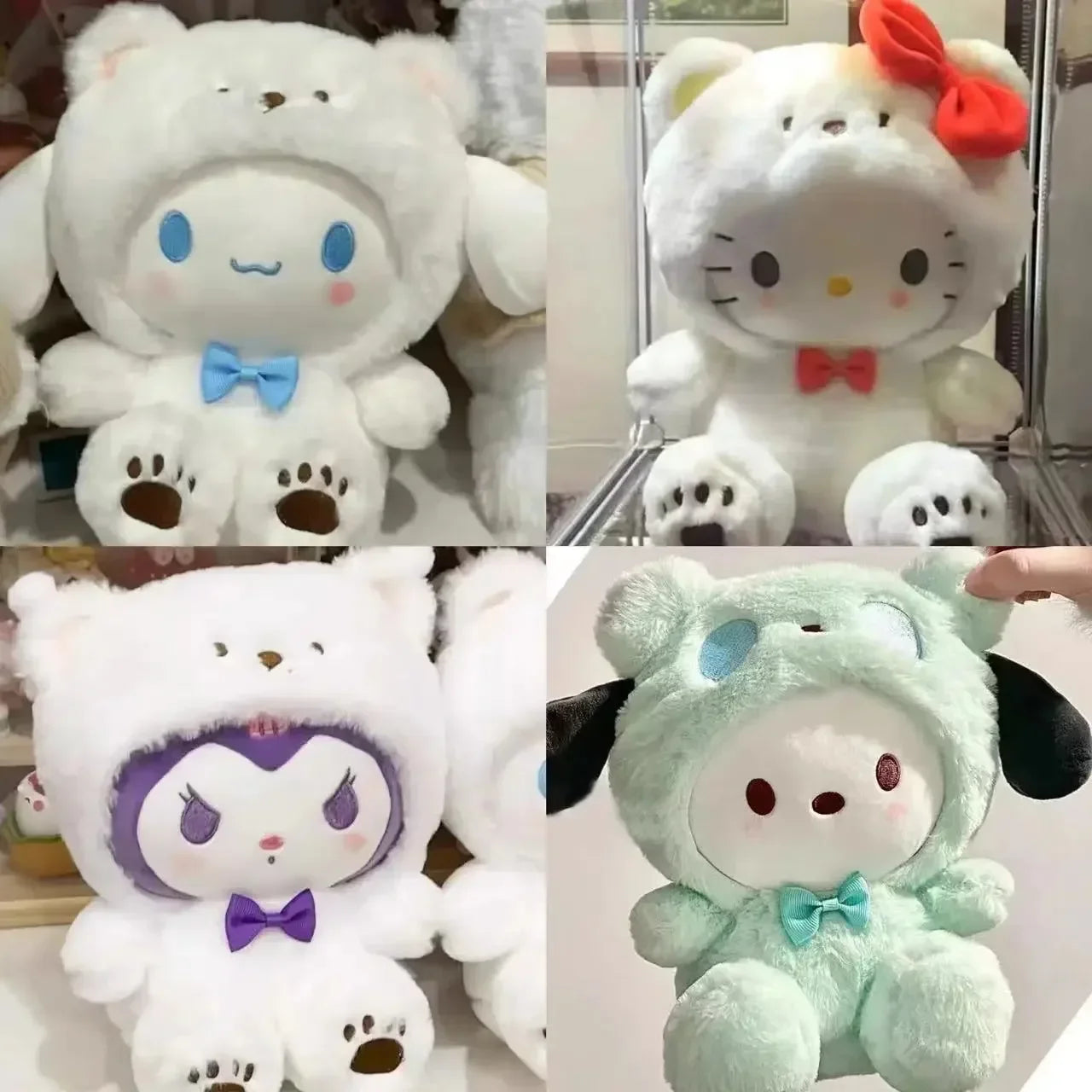 “22 - 25cm Bear - Themed Plush Dolls Set - Cute Transformed Animal Stuffed Toys, Soft Cuddly Companions for Kids &amp; Plush Lovers”