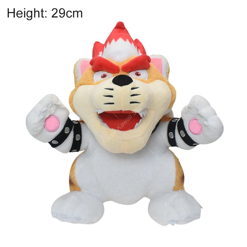 Bowser Bros Plush Toys King Koopa Bowser King JR Anime Cartoon Soft Stuffed Plush Toy Dolls For Children Birthday Christmas Gift