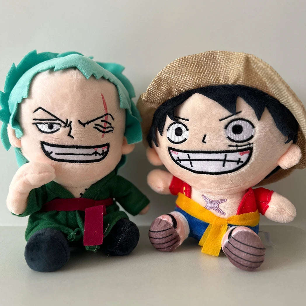 20cm One Piece Plush Toy Japanese Anime Luffy Zoro New Cartoon Character Doll Padding Classic Cute Beautiful Gifts For Kids Toys