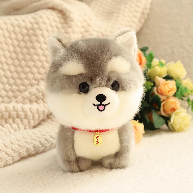Birthday Gift Cute Puppy Doll Plush Toy Husky Doll Corgi Doll Simulation Animal Plush Doll Children Toy Gift