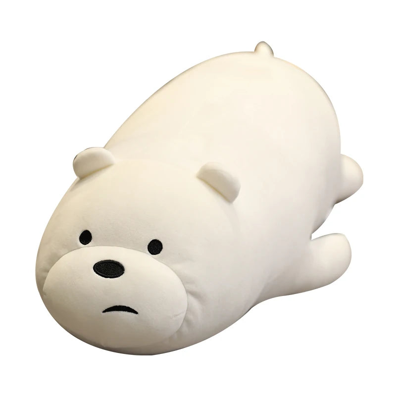 Original The Bare Bears Plush Toys Grizzly Panda Ice Bear Stuffed Doll Kawaii We Bare Bears Plush Peluche Bedside Cushion Gift