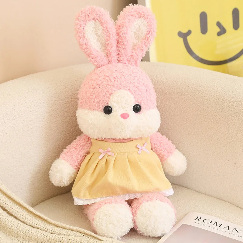 50cm Cute Doll with Clothes That Can Be Removed Rabbit Bear, Elephant, Plush Toy Pillow Doll for Boy and Girl Baby Comfort Doll