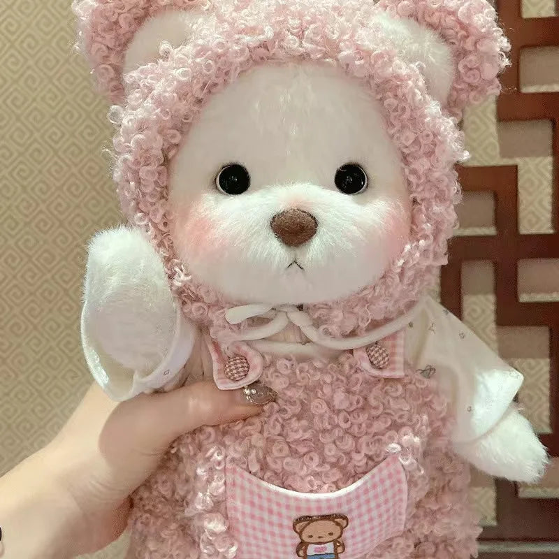 30cm High Quality Handmade Bear Plush Toy Cosplay Change Dress Cloth Girl Hug Cuddly Plushie Doll for Girlfriend Christmas Gift