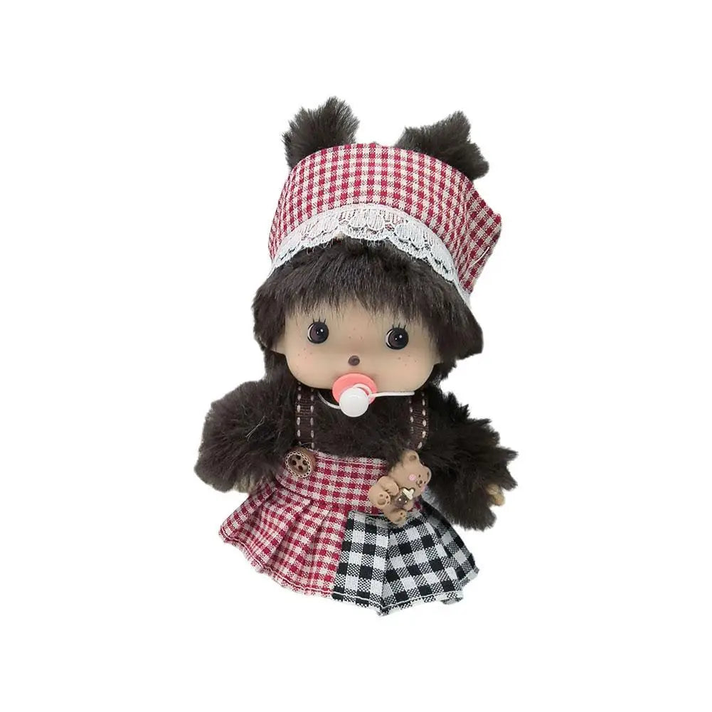 15cm Mengqiqi Plush Doll Pendant City Series PP Cotton Monkey Plush Doll Cute Hand Puppet Doll Birthday Gift Plush Toy