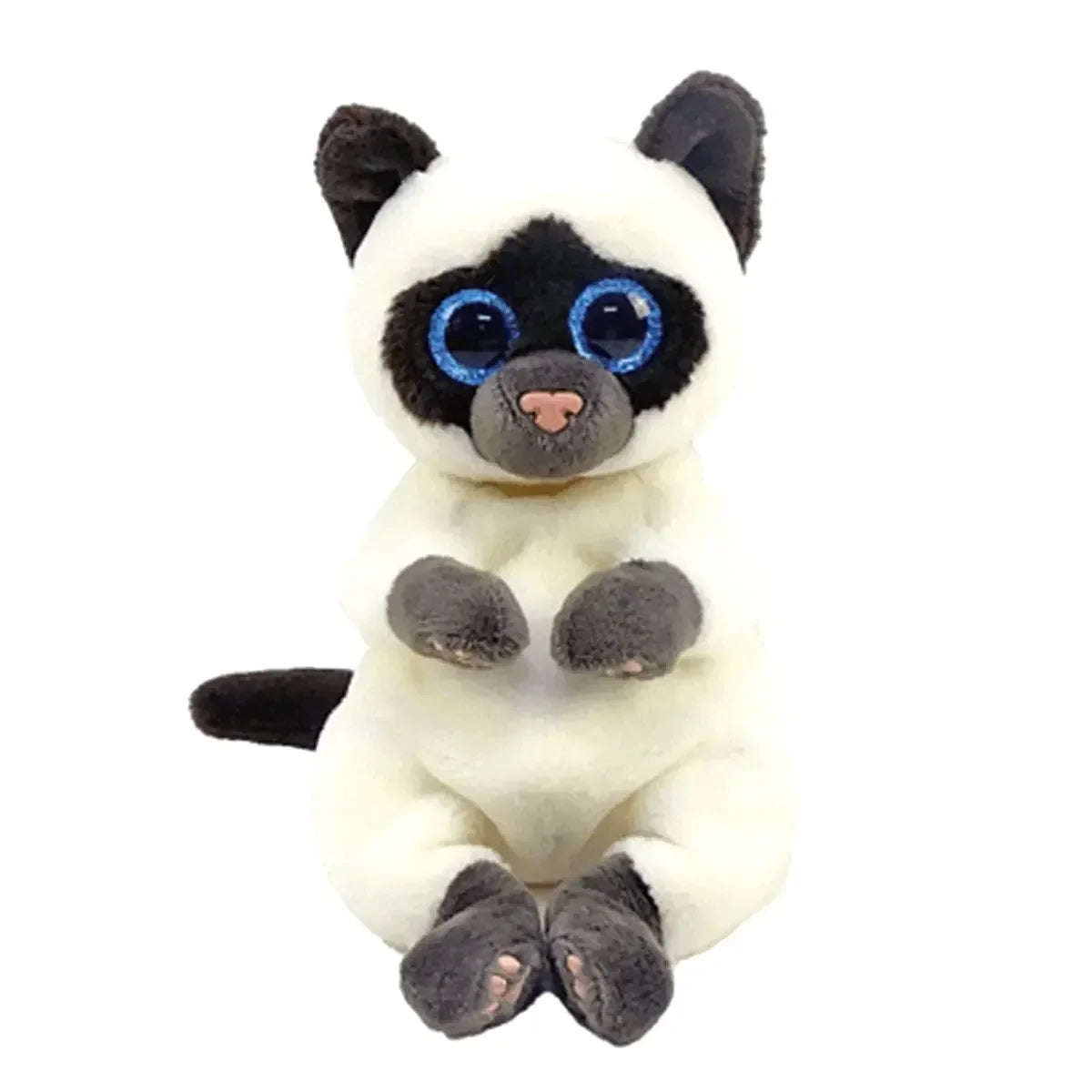 15cm Ty Big Eye Beanie Animals Plush Slick Fox Ferdinand Locky Axolotl  Dexter Icy Seal Heather Cat Children Toy Holiday Gift