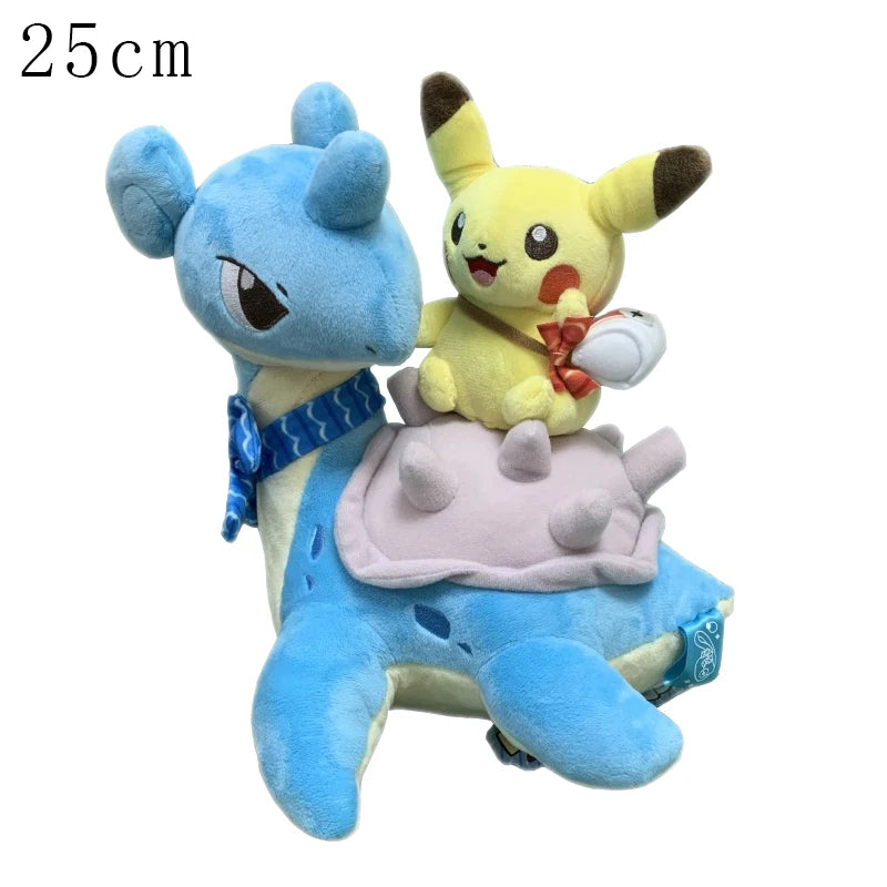Cosplay Pikachu Pokemon Plush Eevee Charizard Snorlax Garchomp Tyranitar Hydreigon Ampharos Stuffed Doll Toy For Kid Miniso Gift