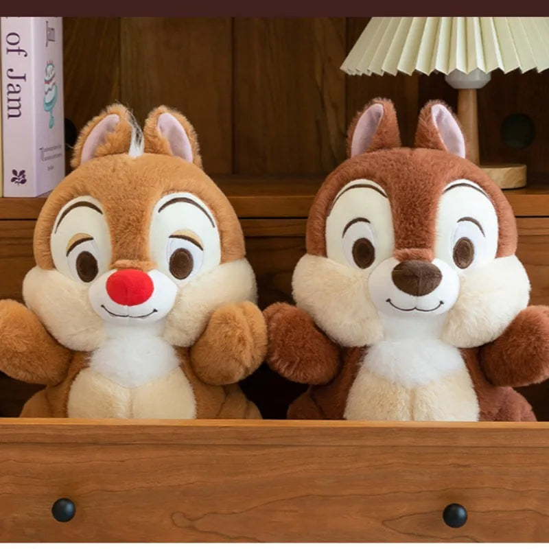 Disney Kawaii Chip 'n' Dale Squirrel Anime Plush Toys 25cm Decorations Stuffed Plush Dolls Lovely Birthday Gift for Friends
