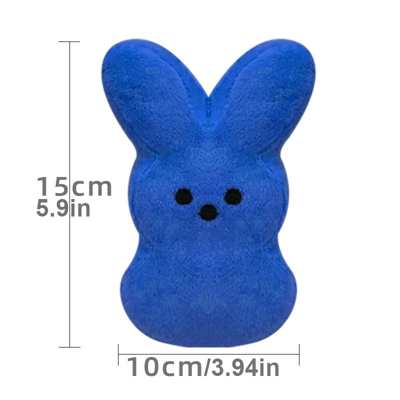 3pcs Peeps Easter Bunny Plush Toy Hand Figure car Ornament Doll mini rabbit Birthday Gift Short Plush PP Cotton Sofa decorations