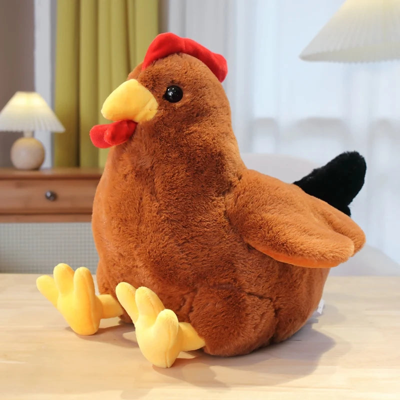 30/40CM Cute Big Rooster Stuffed Plush Toy Children's Sleeping Doll Children's Christmas Gift Pet Decoration