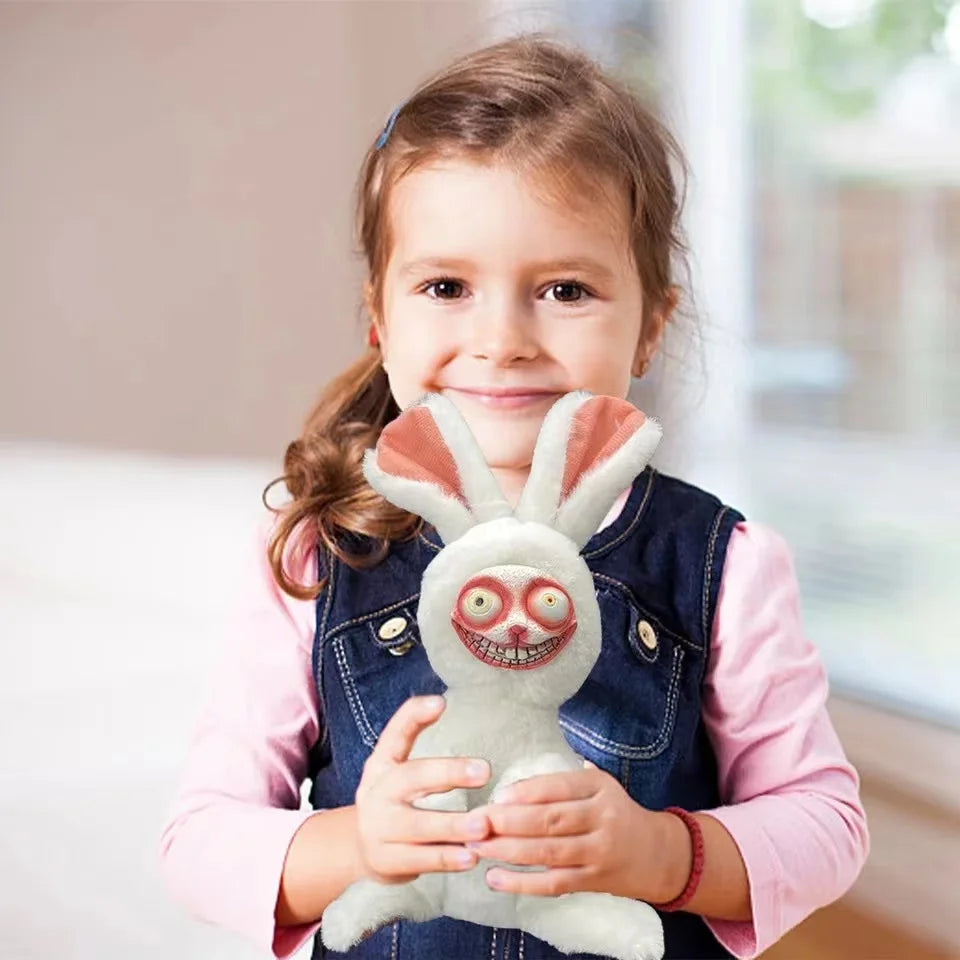 15cm Crazy Bunny Plush Toy Scary Bunny Doll Horror Game Stuffed Rabbit Toys Birthday Gifts For Christmas Kids Simulation Rabbits