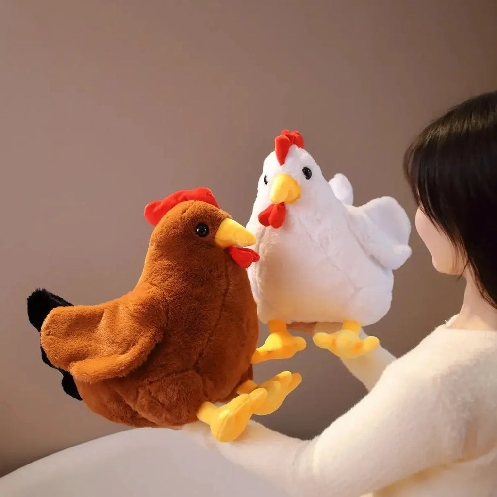 30/40CM Cute Big Rooster Stuffed Plush Toy Children's Sleeping Doll Children's Christmas Gift Pet Decoration