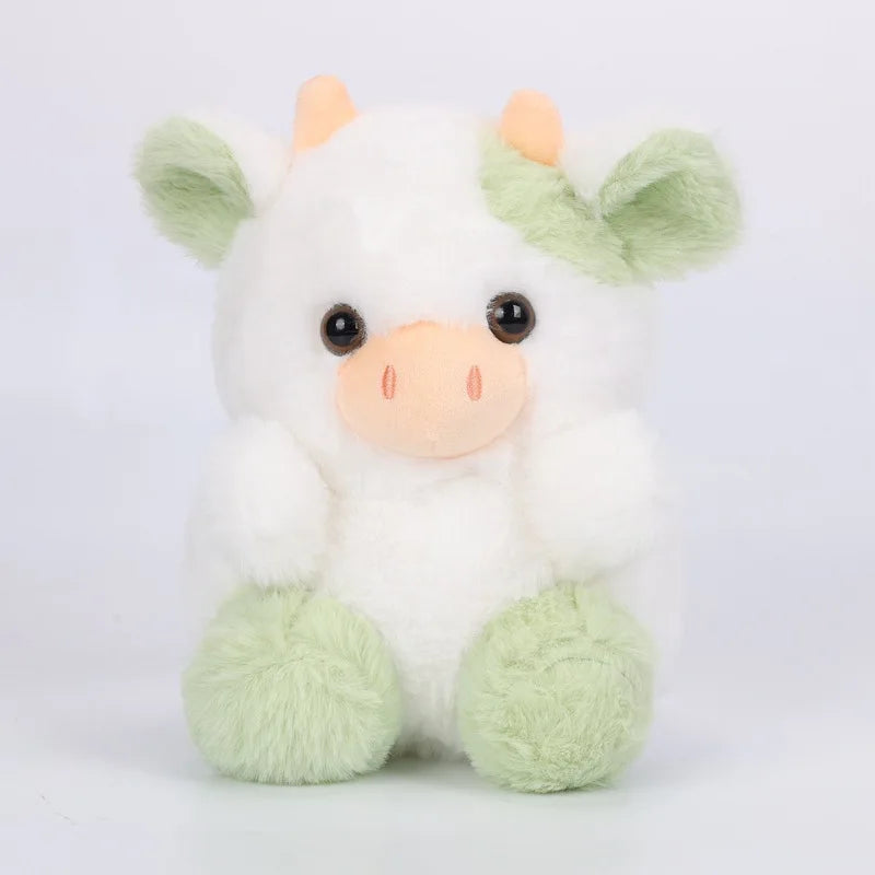 2024 New Cow Strawberry Doll Cute Cow Plush Toy Pink, Black Sitting Cow Plush as a Home Decoration Ornament for Your Girlfriend