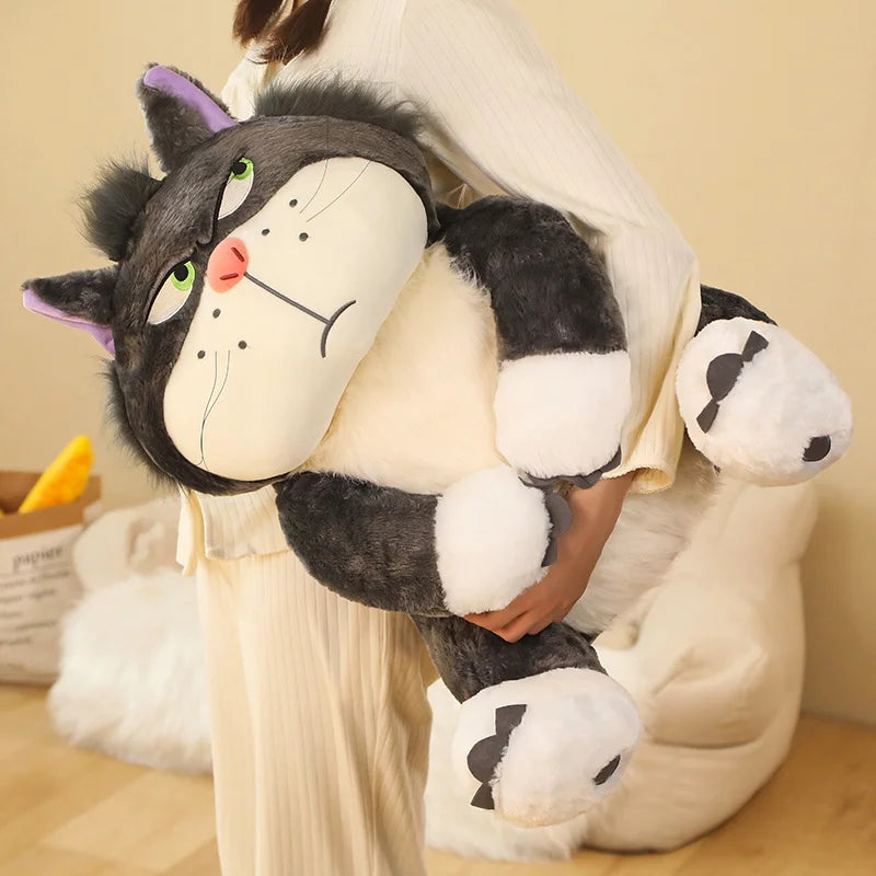 “Grouchy Face Cat Plush Doll - 15cm/25cm/35cm/45cm/65cm Soft Stuffed Animal Toy, Cute Grumpy Cat Companion with Healing Charm for Kids & Adults”