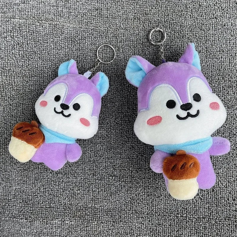 Kpop Squirrel Doll Plush Kawaii Line Friend Anime Hobby Mang Plush Pillow 2023 New PP Cotton Purple Doll For Kid Birthday Gift
