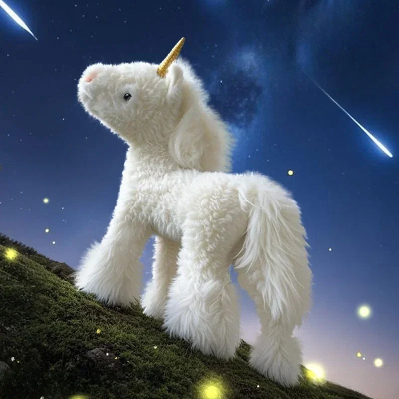 Fairy Tale Unicorn Plush Toys Stuffed Standing Unicorn Doll Pendants Pretty Children Companion Doll Kawaii Keychain Bags Decor