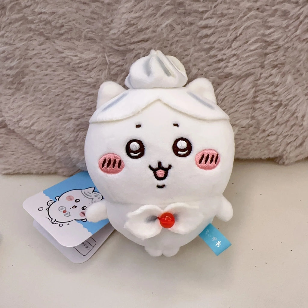 8cm New Product Self-deprecating Bear Peach Limited Doll Girl Bag Plush Pendant Cute Cartoon Toy Keychain Decoration School Gift
