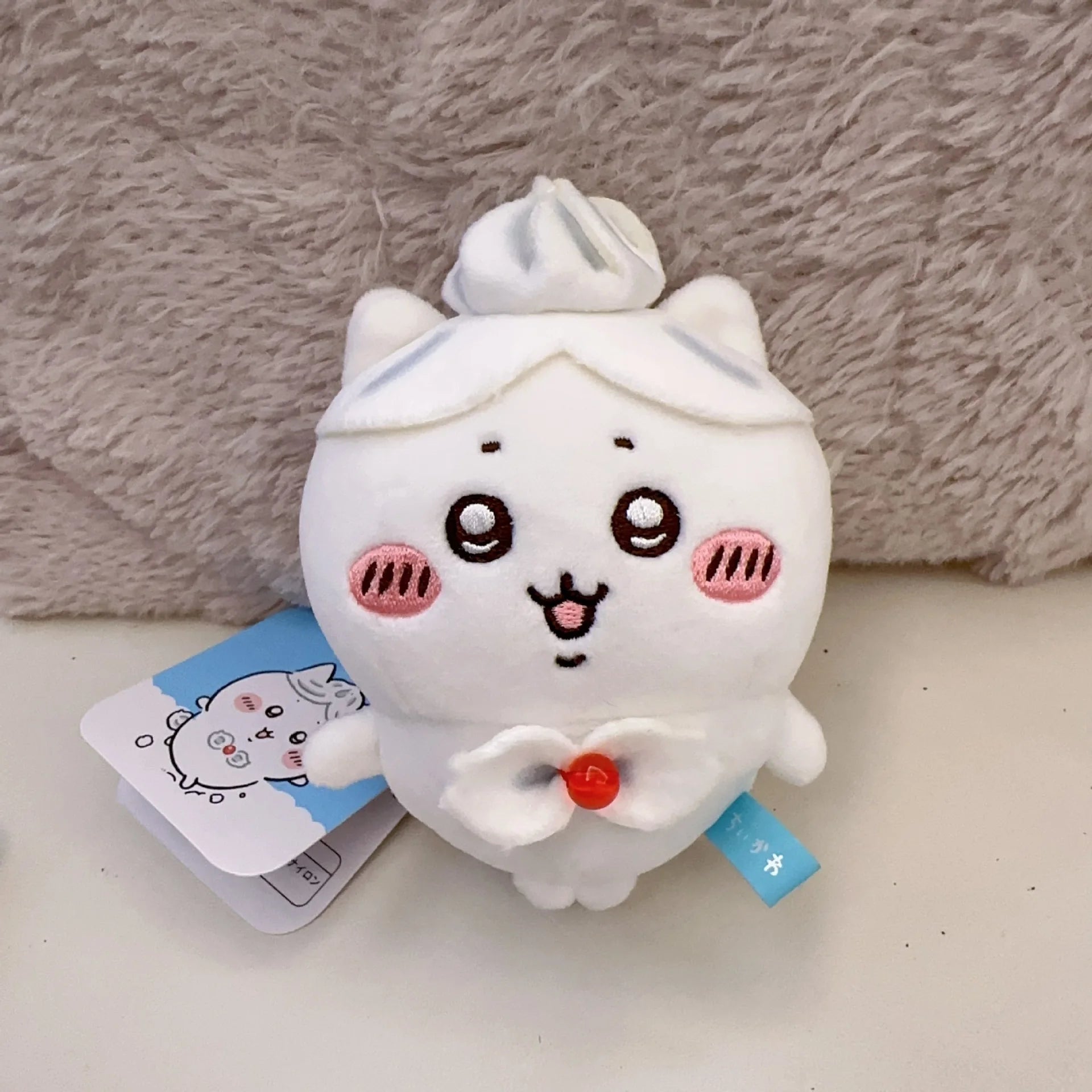 8cm New Product Self-deprecating Bear Peach Limited Doll Girl Bag Plush Pendant Cute Cartoon Toy Keychain Decoration School Gift