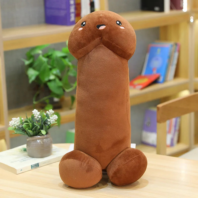 Long Lifelike Penis Plush Toy Stuffed Dick Trick Doll Real-life Penis Expressions Pillow Sexy Toy Lovers Tricky Birthday Gift