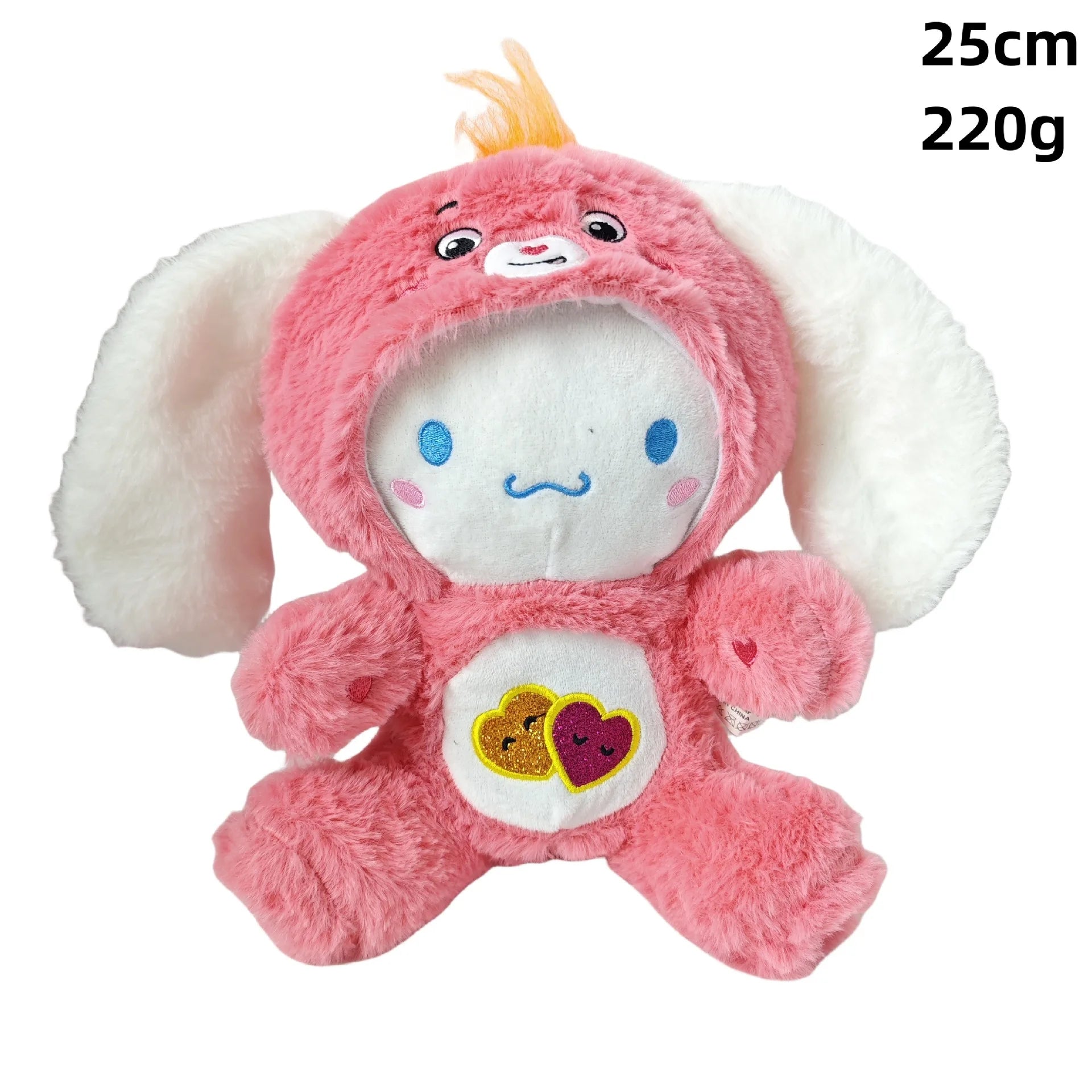30cm Kawaii Care Bears Plush Toy - Rainbow Cheer Bear, Grumpy Cloud Bear, Purple Share Bear - Cute Anime Stuffed Animal with Healing Quotes for Bedroom Decor, Gifts