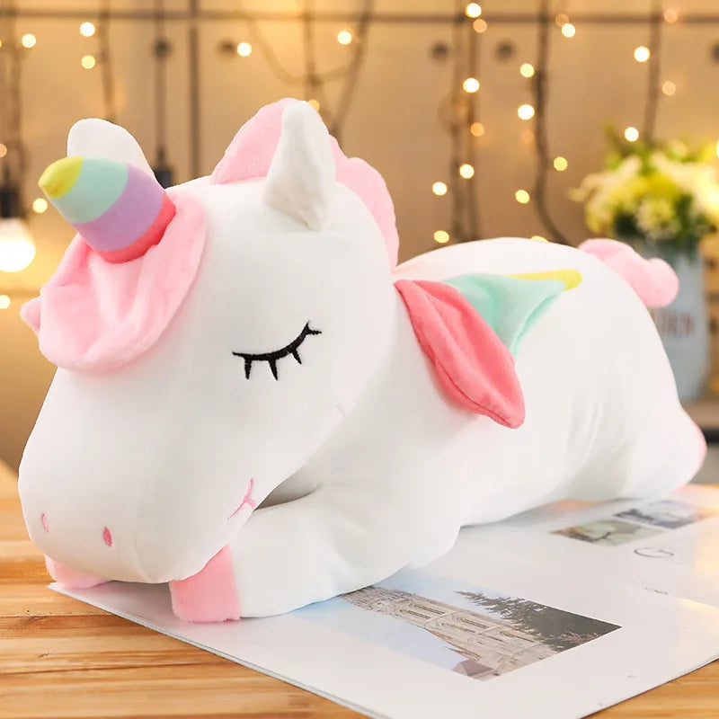 25/35cm Kawaii Giant Unicorn Plush Toy Soft Stuffed Unicorn Soft Dolls Animal Horse Toys For Children Girl Pillow Birthday Gifts