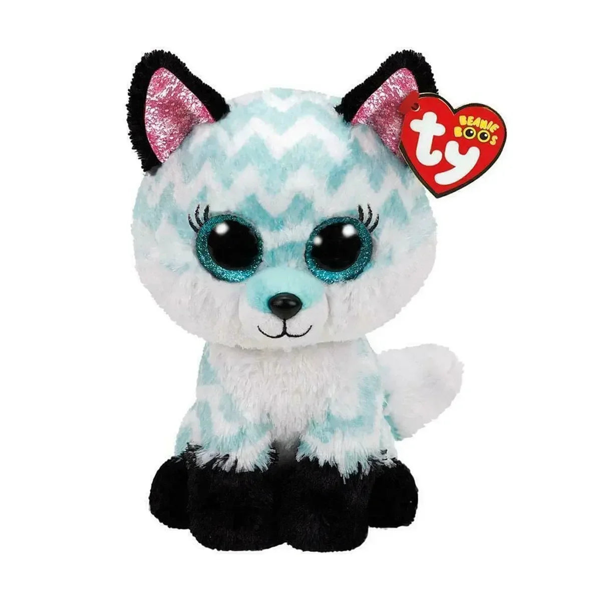 15cm Ty Big Eye Beanie Animals Plush Slick Fox Ferdinand Locky Axolotl  Dexter Icy Seal Heather Cat Children Toy Holiday Gift