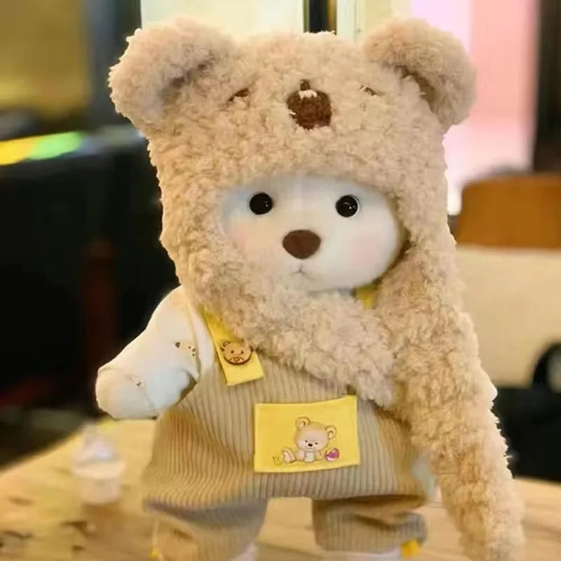 30cm High Quality Handmade Bear Plush Toy Cosplay Change Dress Cloth Girl Hug Cuddly Plushie Doll for Girlfriend Christmas Gift