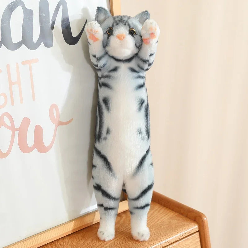 25/40/58cm Funny Joy Cute Soft Standing Pose Cat Plush Toys Pause Pillow  Home Decor Doll for Kids Girl Gift