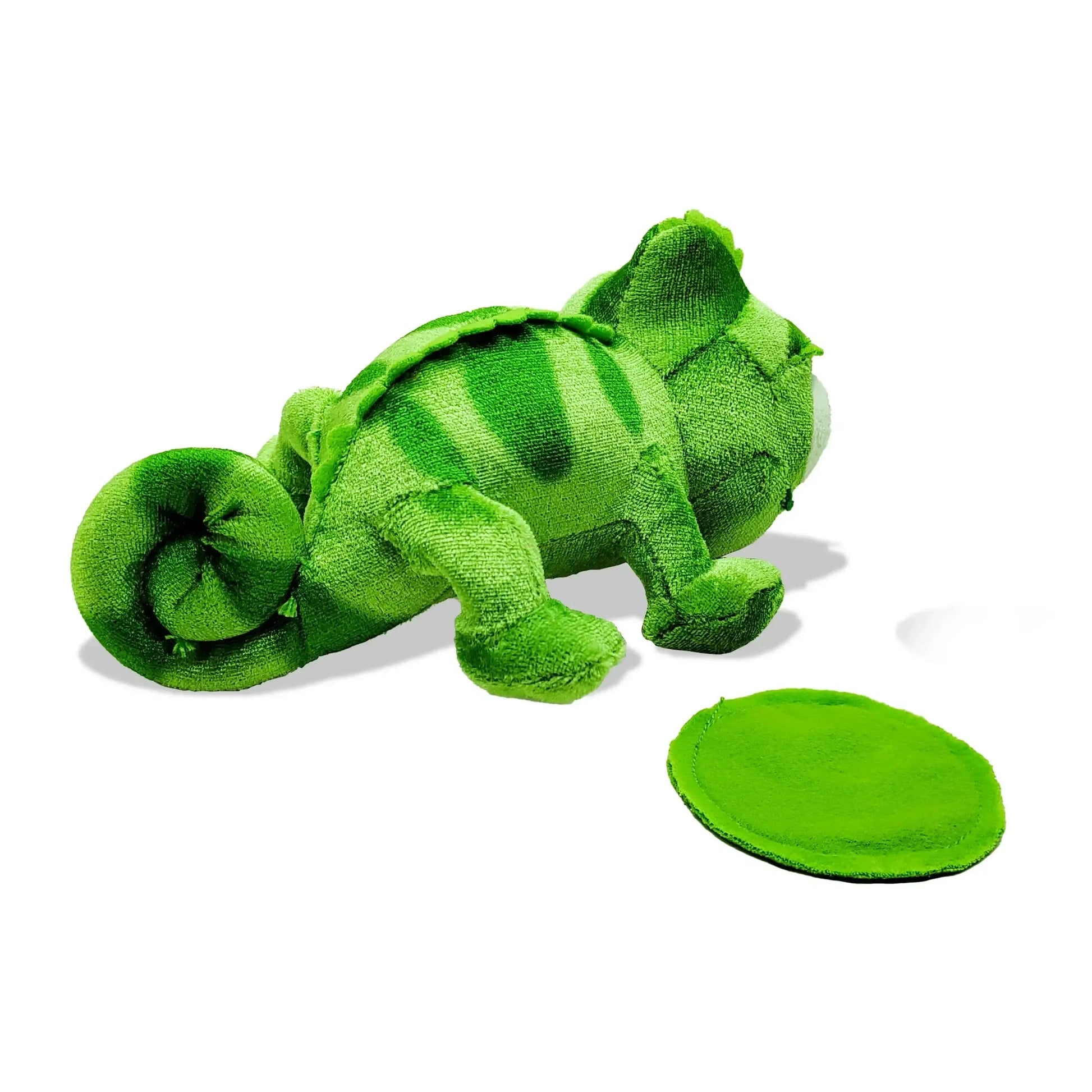 “15cm Green Chameleon Plush Toy - Lifelike Stuffed Animal with Rainforest Charm, Soft Cuddly Companion for Kids &amp; Reptile Lovers”