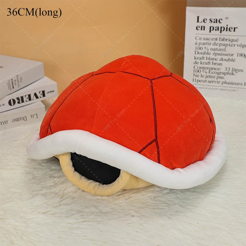 Mario Blue Spiny Shell Pillow Plush Toys Anime Red Shell Yoshi Egg Sleep Sofa Stuffed Oversize Cushion Peluche Kids Dolls Gifts